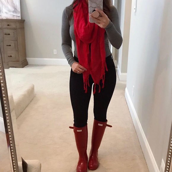 Hunter Boots Tall Red - Picture 2 of 5